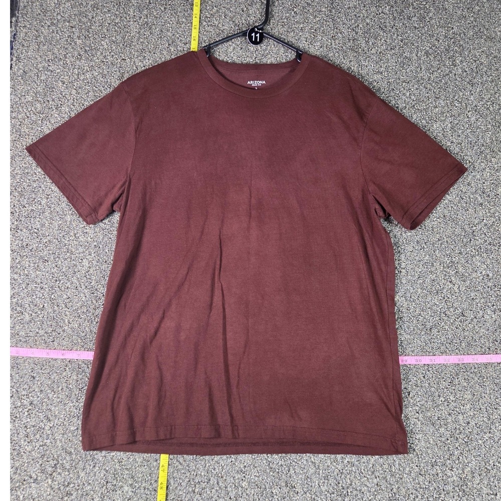 Arizona Jean Co T-Shirt Women Large Burgundy Short Sleeve Crew Neck Repreve